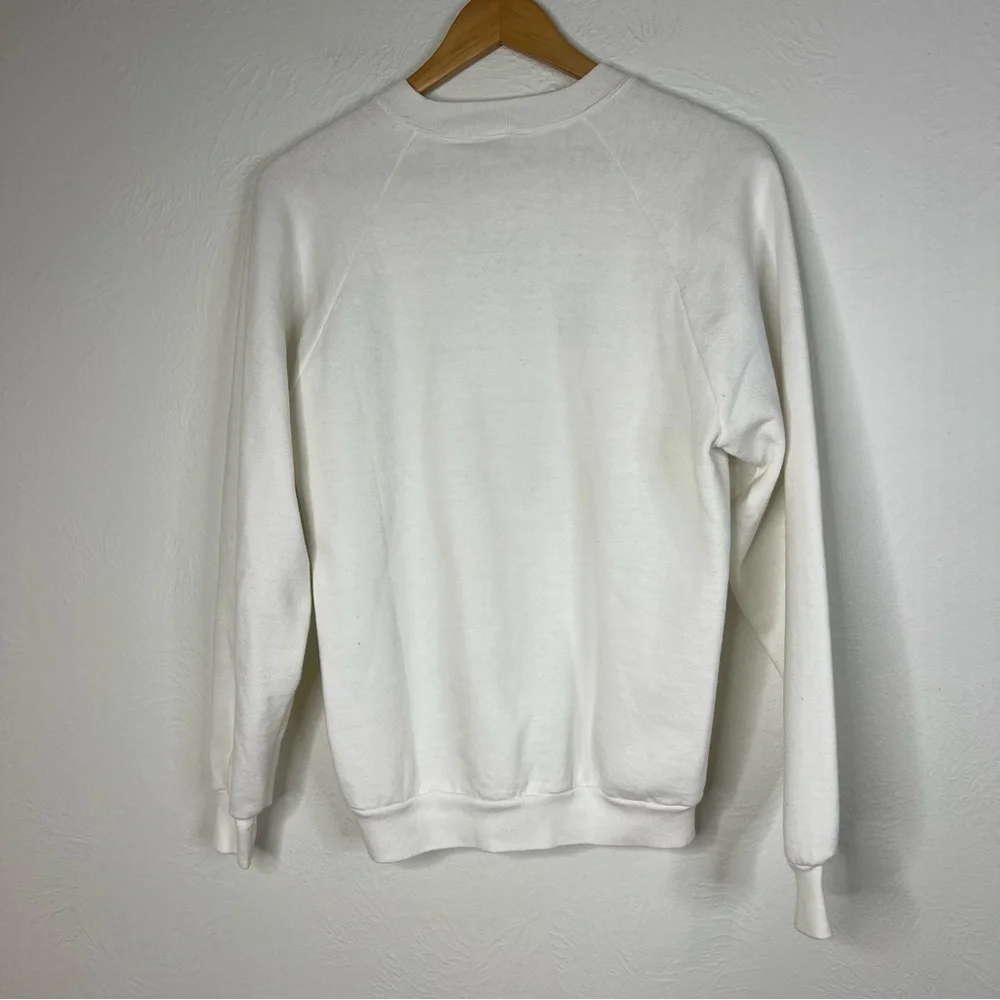 Vintage Disney Mickey Mouse Sweatshirt White Graphic Pullover Fleece